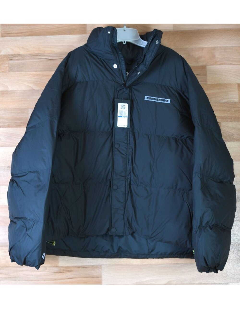 Converse Men's size XL super puffy black coat-NWT
